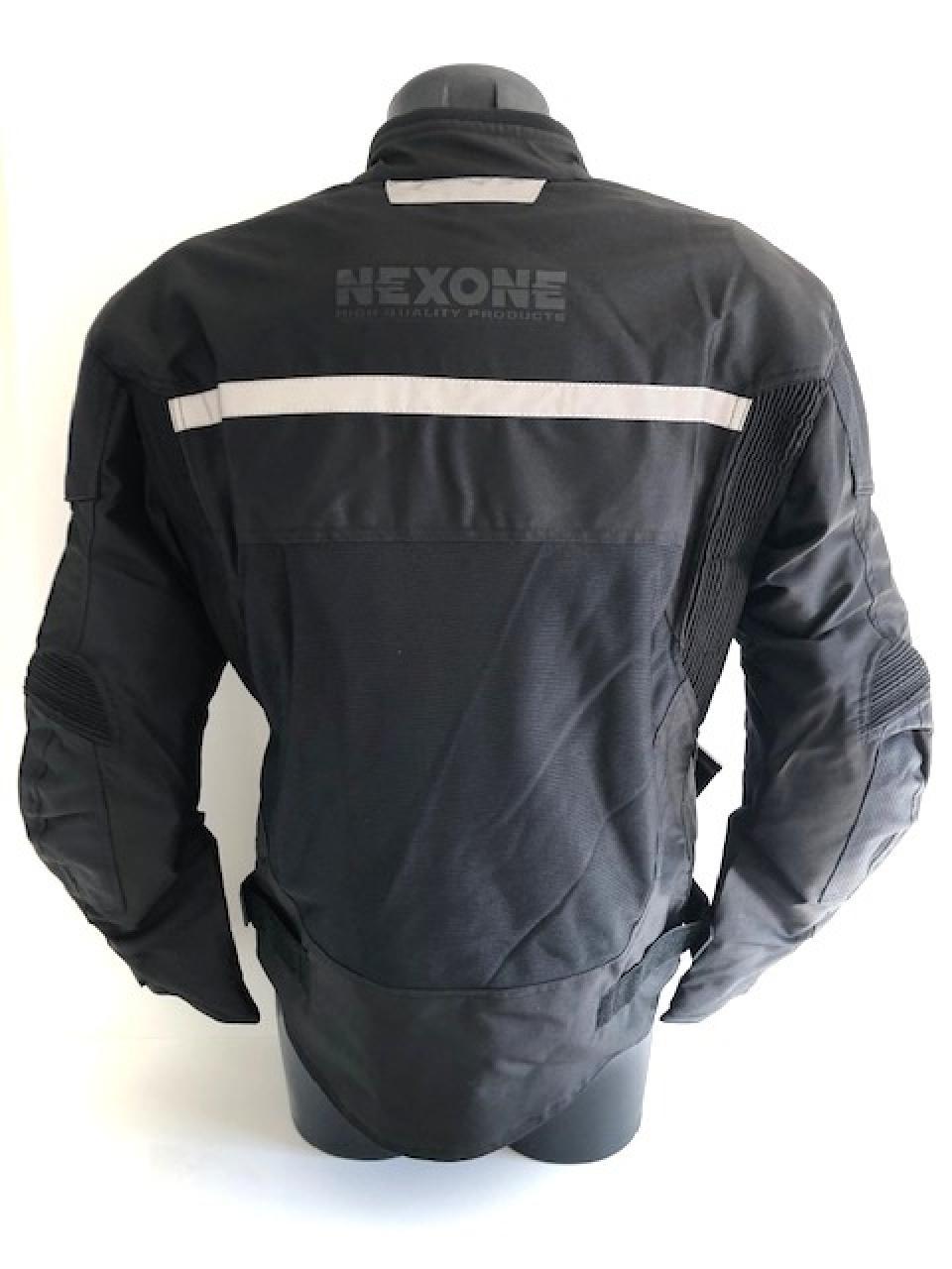 Blouson pour moto route Nexone Flavio taille M noir protection dorsale homologué CE