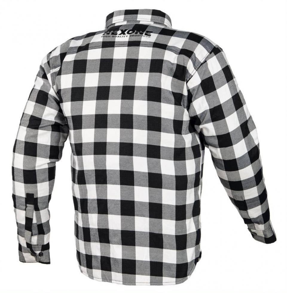 Chemise ville textile pour moto scooter homme Nexone noir blanc Taille M homologué CE