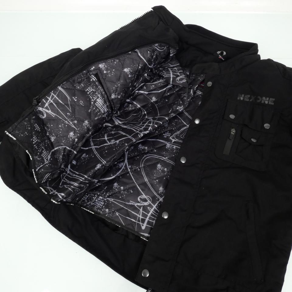 Blouson veste moto pour homme Nexone textile Hugo noir Taille L homologué CE neuf