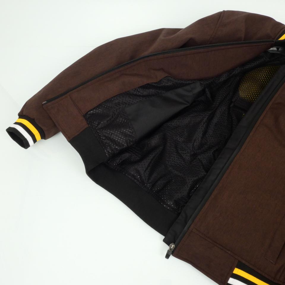 Blouson moto Nexone Mi-saison Gianni softshell marron pour homme Taille L Neuf