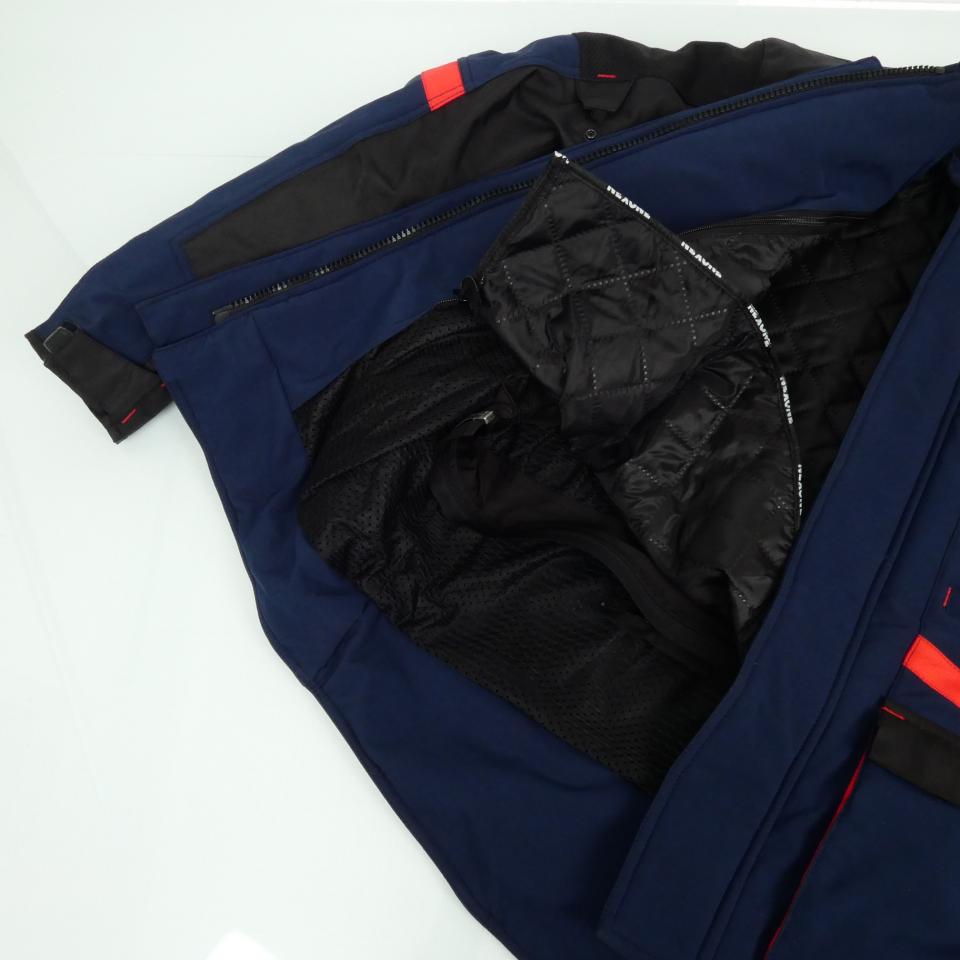 Blouson moto Nexone Adventure touring bleu noir rouge pour homme Taille L Neuf