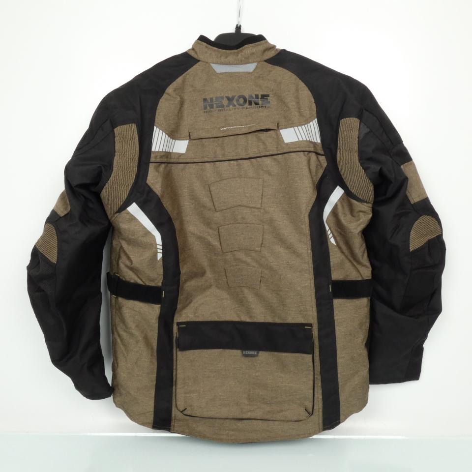 Blouson moto Nexone Touring Adventure kaki noir pour homme Taille XXXL 3XL Neuf