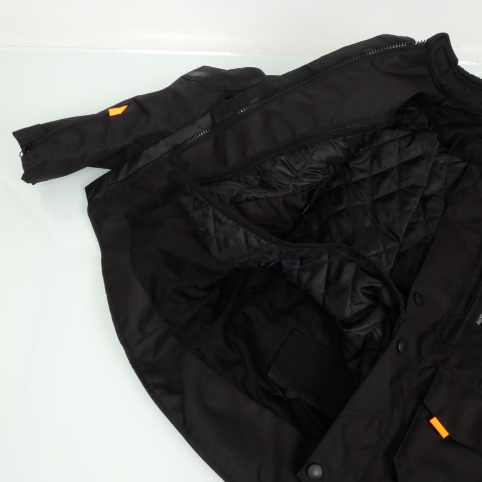 Blouson moto Nexone Touring Adventure noir orange fluo pour homme Taille L