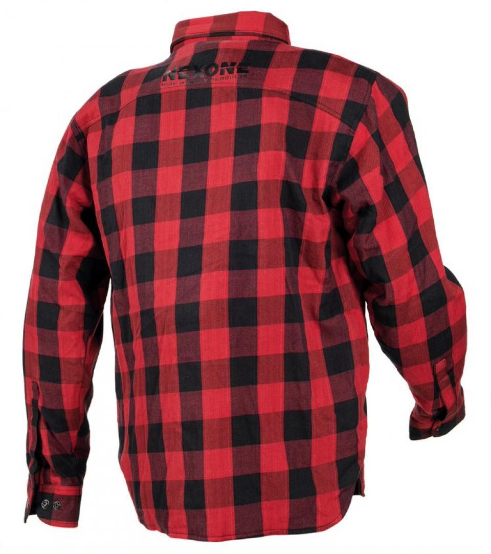Chemise ville textile pour moto scooter homme Nexone noir rouge Taille 5XL homologué CE