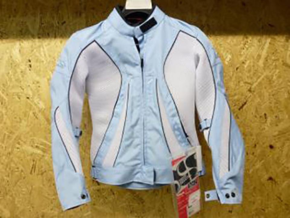 Blouson veste moto bleu ciel blanc ixs pour femme motarde Lady T 36 Neuf