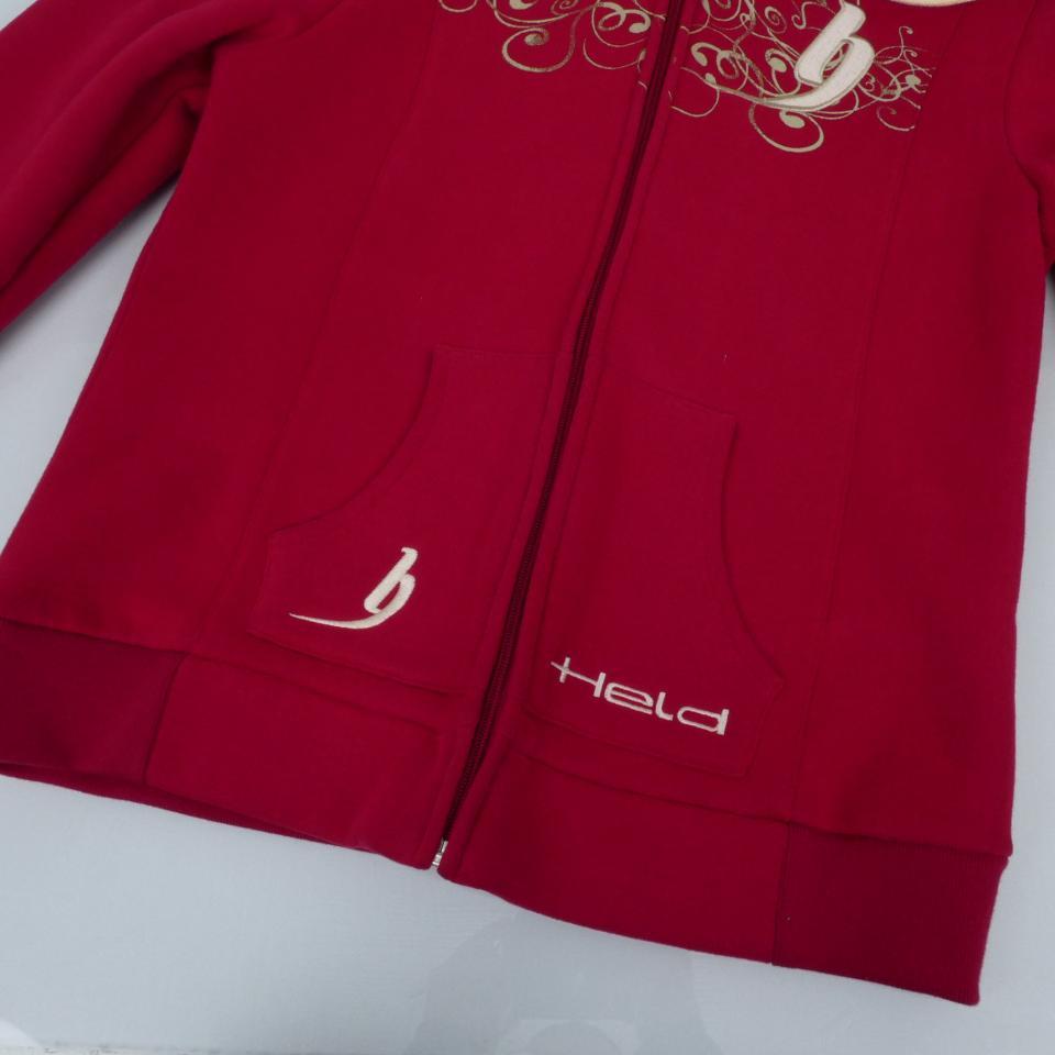 Sweat veste capuche rouge Held avec motif Taille S Lady pour femme motarde Neuf