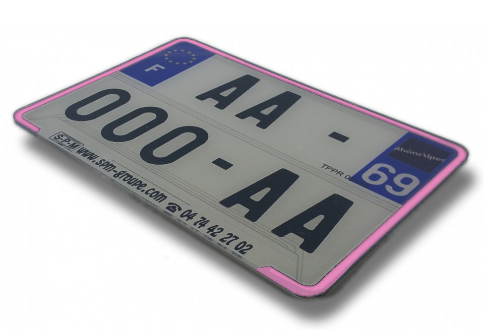 Plaque d immatriculation SPM pour pour Auto Neuf