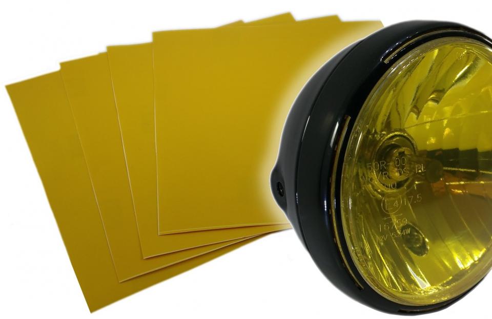 Autocollant stickers Brazoline pour auto Sticker de phare jaune 250x250 Neuf