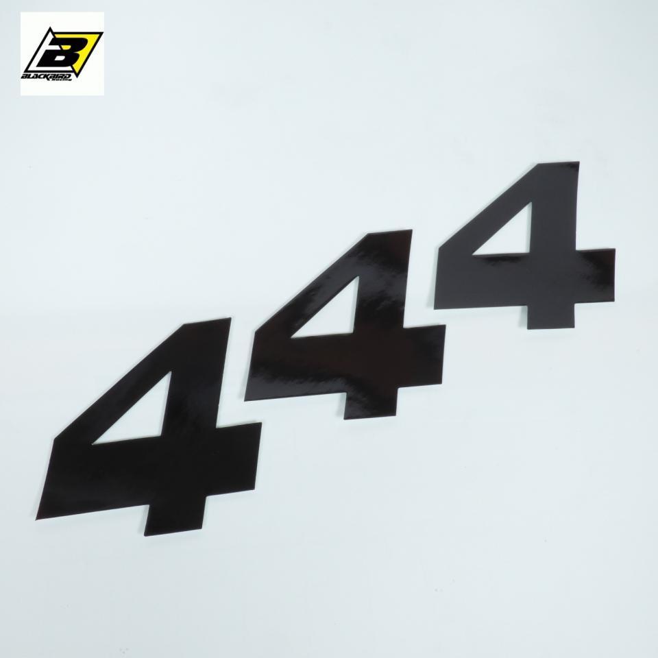 3 autocollant stickers numéro de course adhésif chiffre 4 noir 20x25cm pour moto