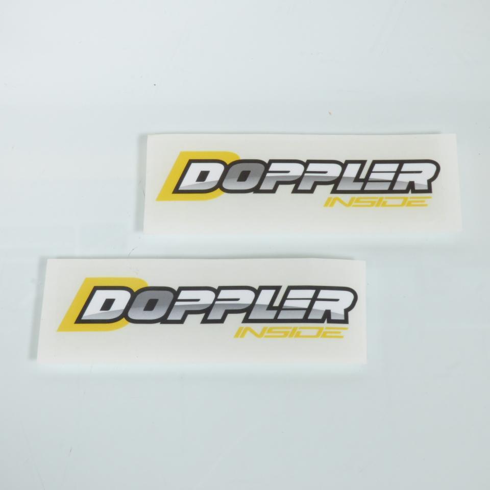 Autocollant paire de stickers Doppler pour auto Doppler jaune 10x3cm Neuf