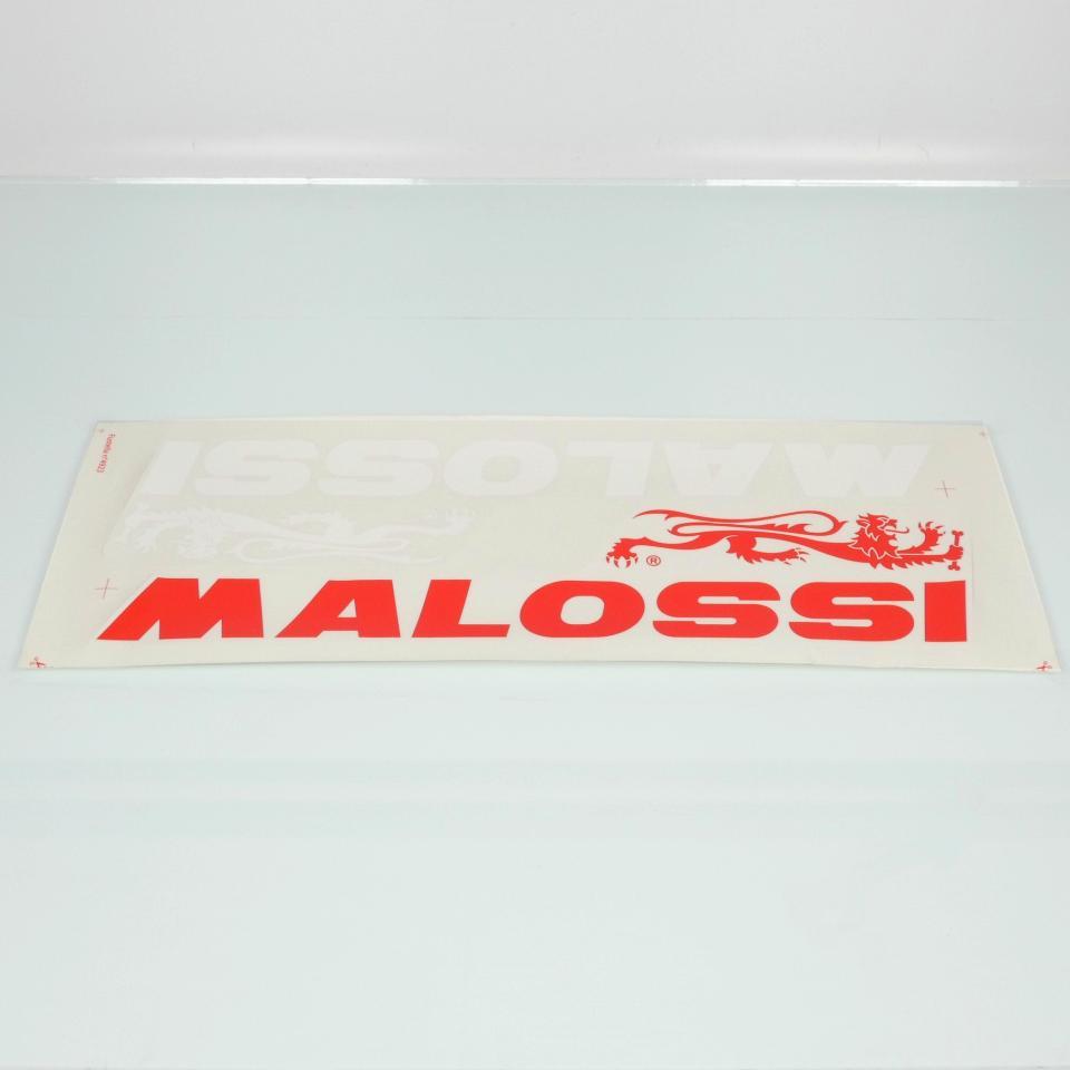 Planche autocollant stickers logo Malossi rouge blanc 610x130mm pour moto déco Neuf