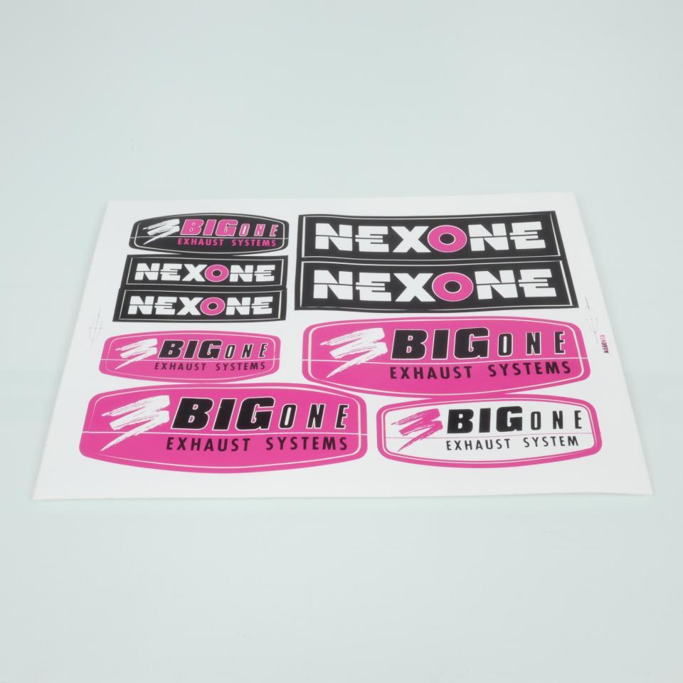 Planche d autocollant stickers Nexone rose / blanc / noir pour moto scooter Neuf