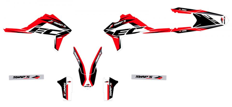 Autocollant stickers Swaps pour Moto Gas gas 250 Ec-F Enduro 4T 2014 à 2015 Neuf