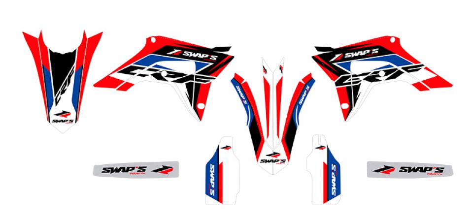 Autocollant stickers Swaps pour Moto Honda 250 Cr-F R 2018 à 2021 Neuf