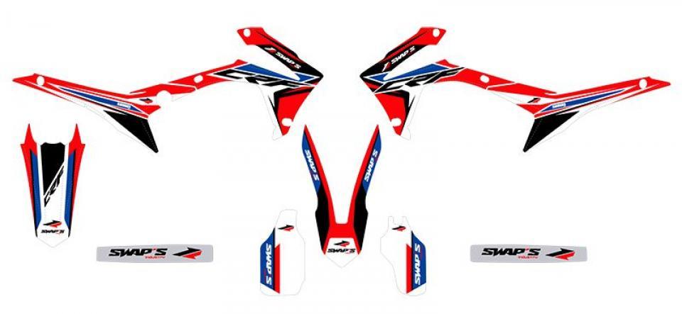 Autocollant stickers Swaps pour Moto Honda 250 Cr-F R 2014 à 2017 Neuf