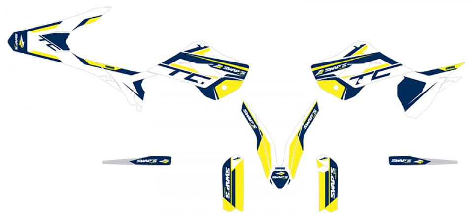 Autocollant stickers Swaps pour Moto Husqvarna 85 Tc Petites Roues 2015 à 2017 Neuf