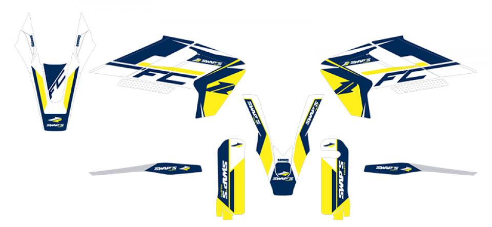 Autocollant stickers Swaps pour Moto Husqvarna 125 TC 2016 Neuf