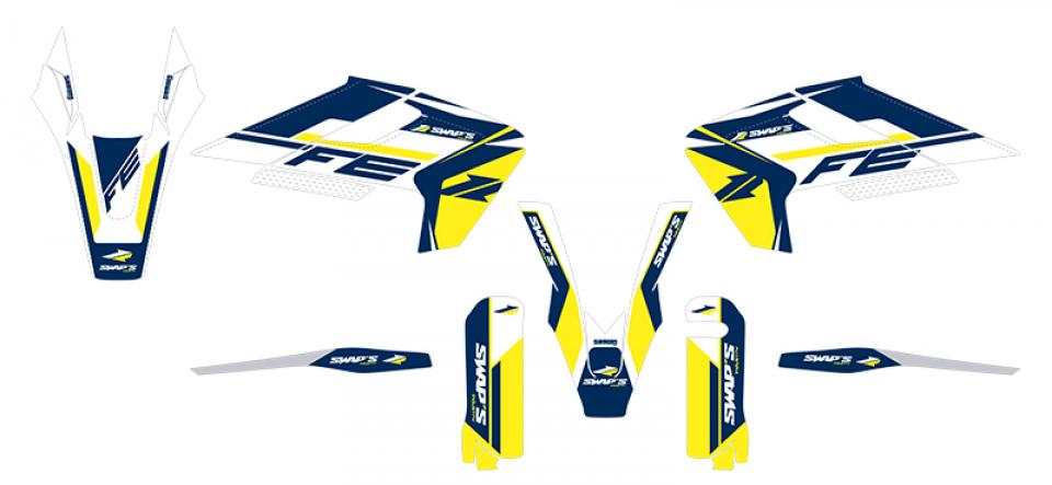 Autocollant stickers Swaps pour Moto Husqvarna 250 TE 2T I 2018 Neuf