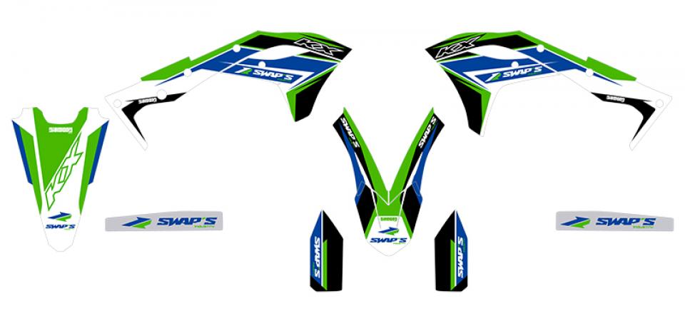 Autocollant stickers Swaps pour Moto Kawasaki 250 Kx-F 4T 2017 à 2023 Neuf