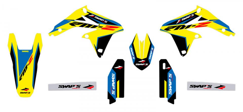 Autocollant stickers Swaps pour Moto Suzuki 450 Rm-Z 4T 2008 à 2017 Neuf