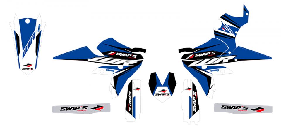 Autocollant stickers Swaps pour Moto Yamaha 450 Wr-F 4T 2016 Neuf