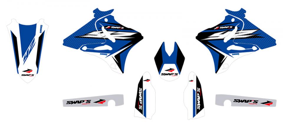 Autocollant stickers Swaps pour Moto Yamaha 125 YZ 2009 à 2014 Neuf