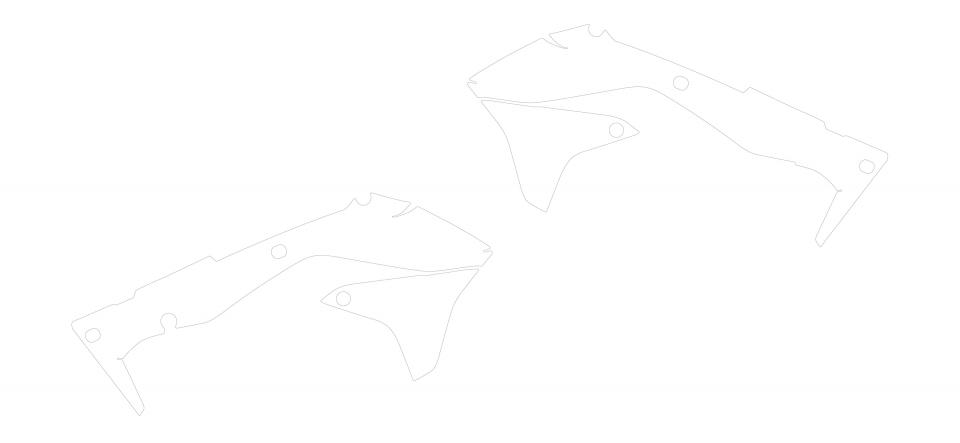 Autocollant stickers Swaps pour Moto Kawasaki 450 Kx-F 4T 2016 à 2018 Neuf