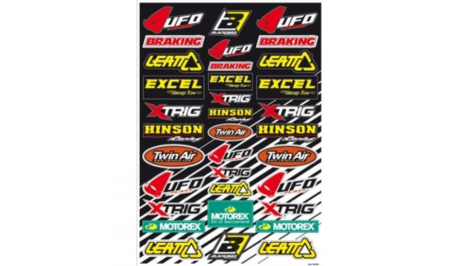 Planche stickers autocollant Blackbird multimarque pour moto scooter UFO BRAKING...