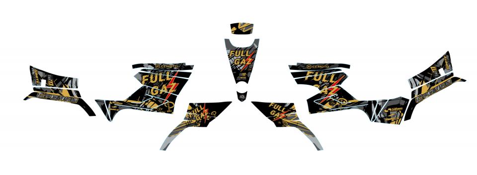 Autocollant stickers Kutvek pour Quad CF moto 520 Cforce S 2016 à 2021 EXT Neuf