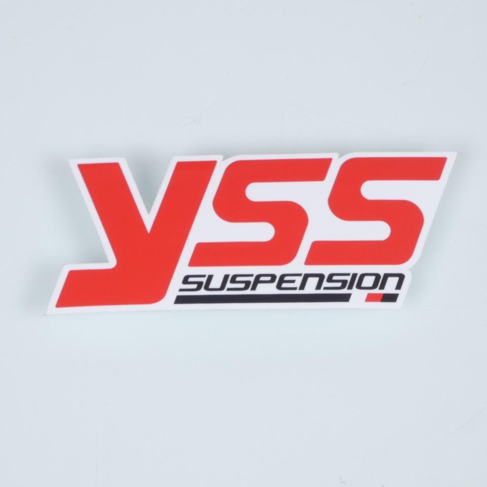 Autocollant stickers YSS Suspension rouge blanc noir pour moto 30x75mm à l'unité