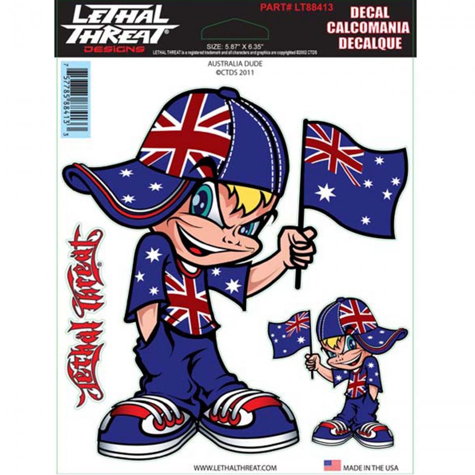 Autocollant stickers LETHAL THREAT pour pour Moto Neuf