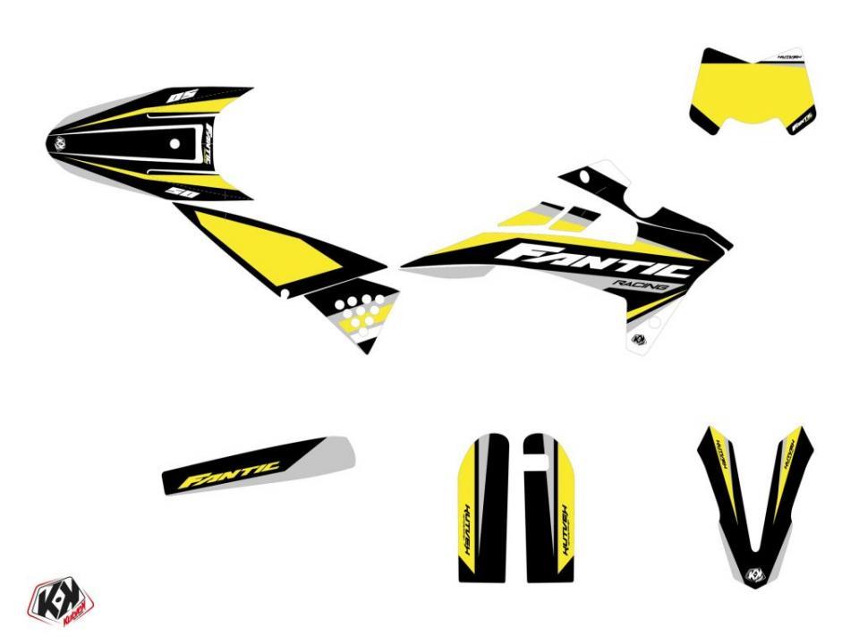 Autocollant stickers Kutvek pour Moto Fantic 50 XM 2021 à 2022 Neuf