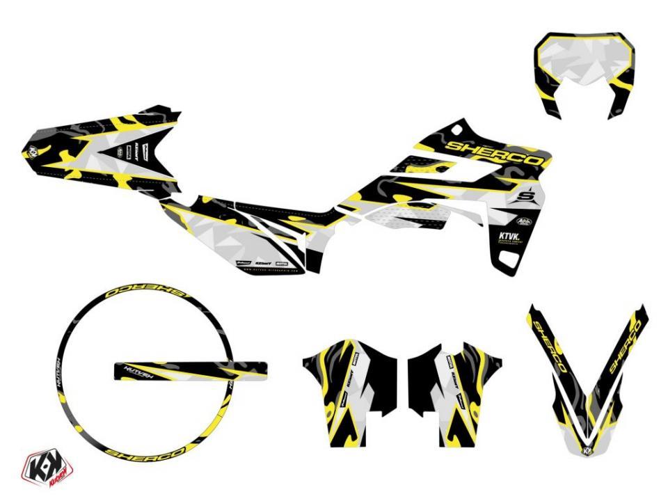 Autocollant stickers Kutvek pour Moto Sherco 50 SM-T RS 2018 à 2022 Neuf