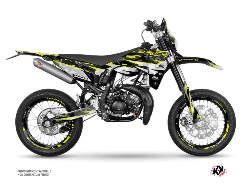 Autocollant stickers Kutvek pour Moto Sherco 50 SM-T RS 2018 à 2022 Neuf