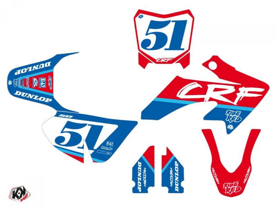 Autocollant stickers Kutvek pour Moto Honda 50 Cr-F 2007 à 2012 Neuf