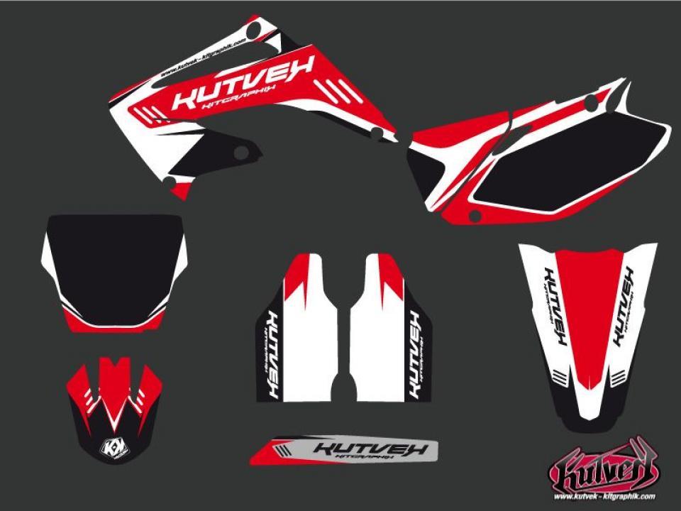 Autocollant stickers Kutvek pour Moto Honda 125 Cr R 1991 à 1992 Neuf