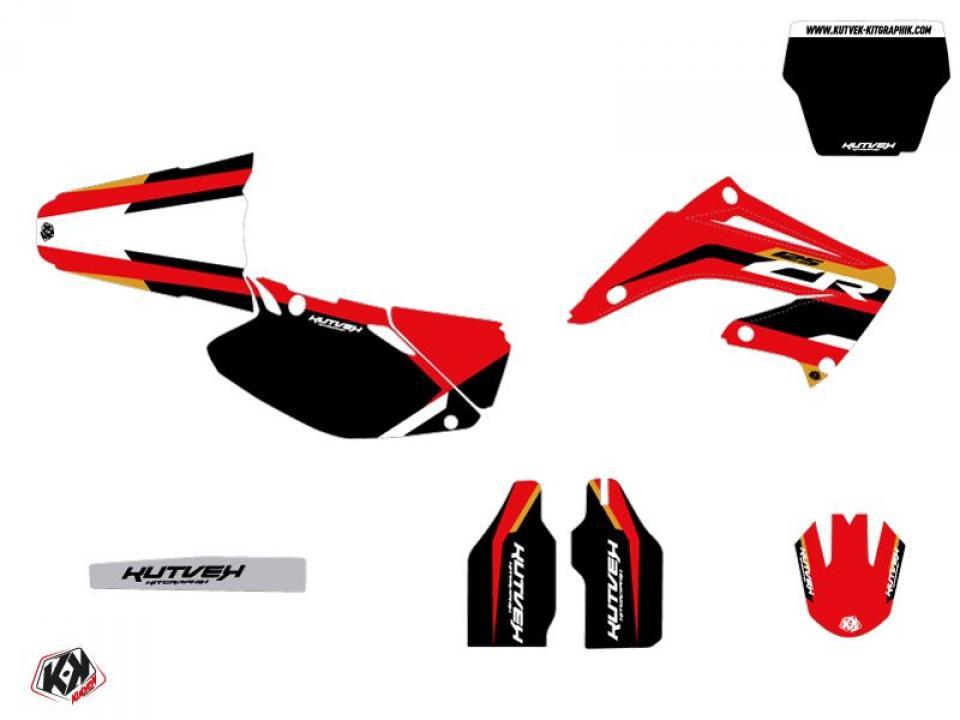 Autocollant stickers Kutvek pour Moto Honda 125 Cr R 1998 à 1999 Neuf