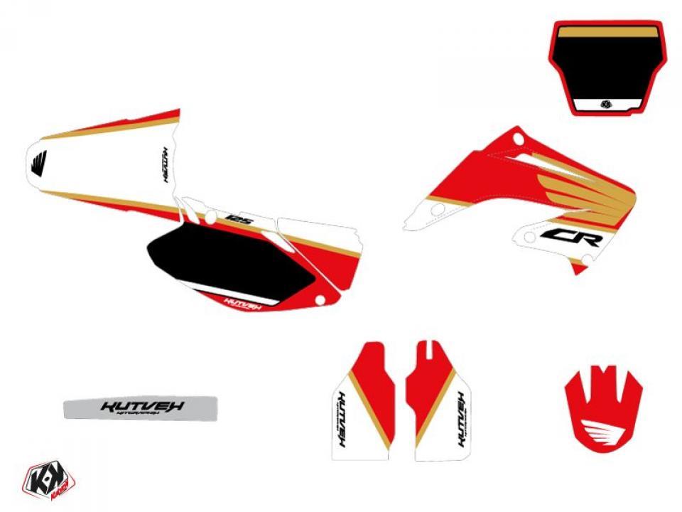 Autocollant stickers Kutvek pour Moto Honda 125 Cr R 2004 à 2007 Neuf