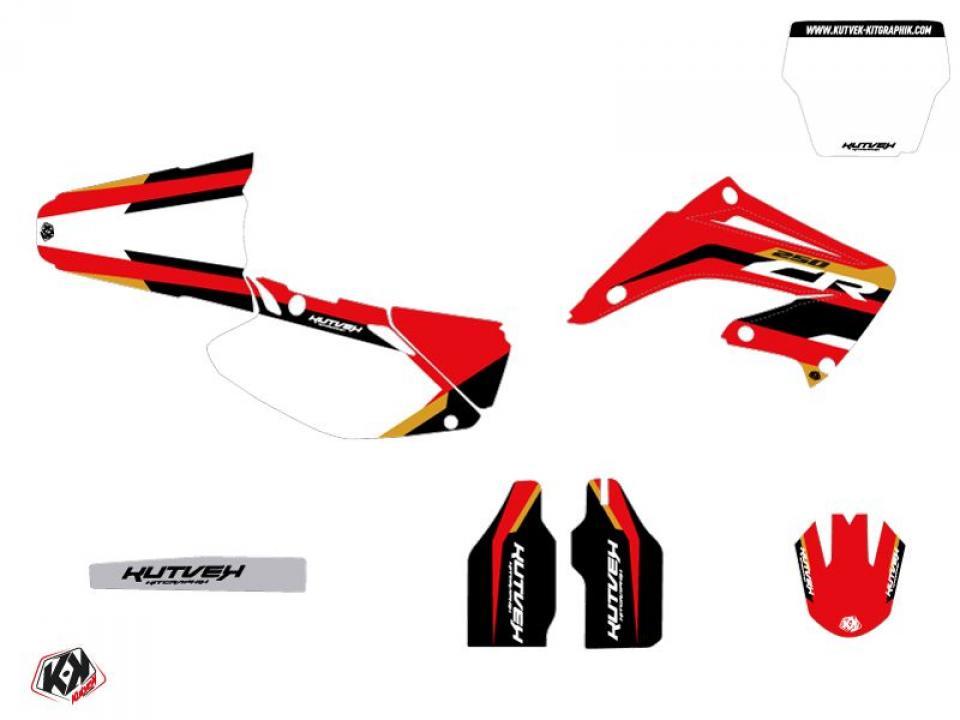 Autocollant stickers Kutvek pour Moto Honda 250 Cr R 2004 à 2007 Neuf