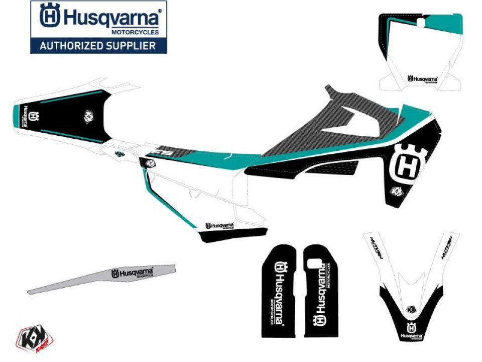 Autocollant stickers Kutvek pour Moto Husqvarna 450 FS RALLY 2019 à 2022 Neuf