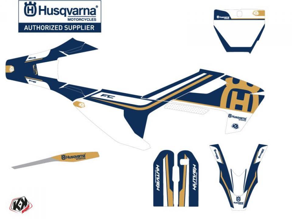 Autocollant stickers Kutvek pour Moto Husqvarna 450 FS RALLY 2019 à 2022 Neuf