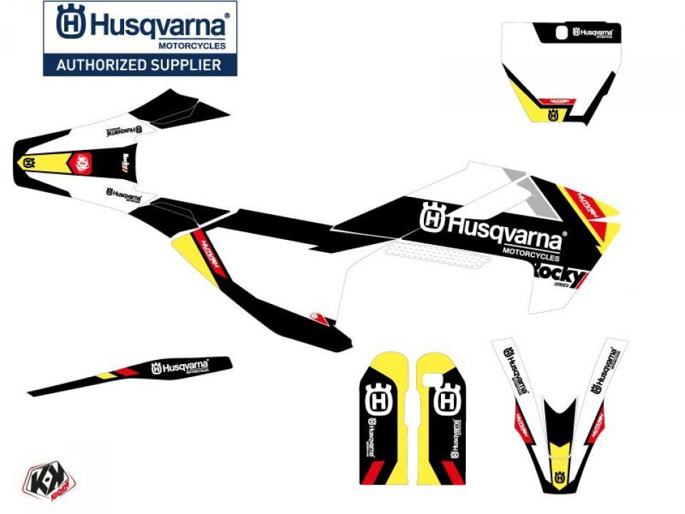 Autocollant stickers Kutvek pour Moto Husqvarna 450 FS RALLY 2019 à 2022 Neuf