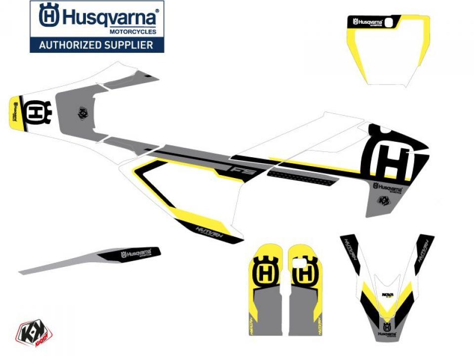 Autocollant stickers Kutvek pour Moto Husqvarna 450 FS RALLY 2019 à 2022 Neuf