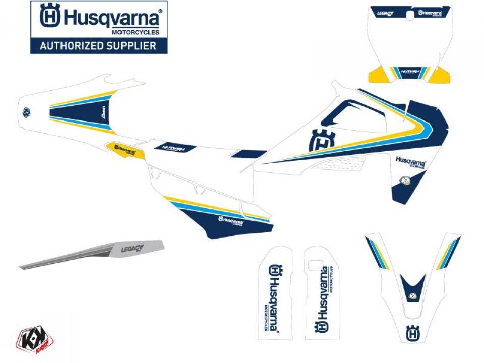 Autocollant stickers Kutvek pour Moto Husqvarna 450 FS RALLY 2019 à 2022 Neuf