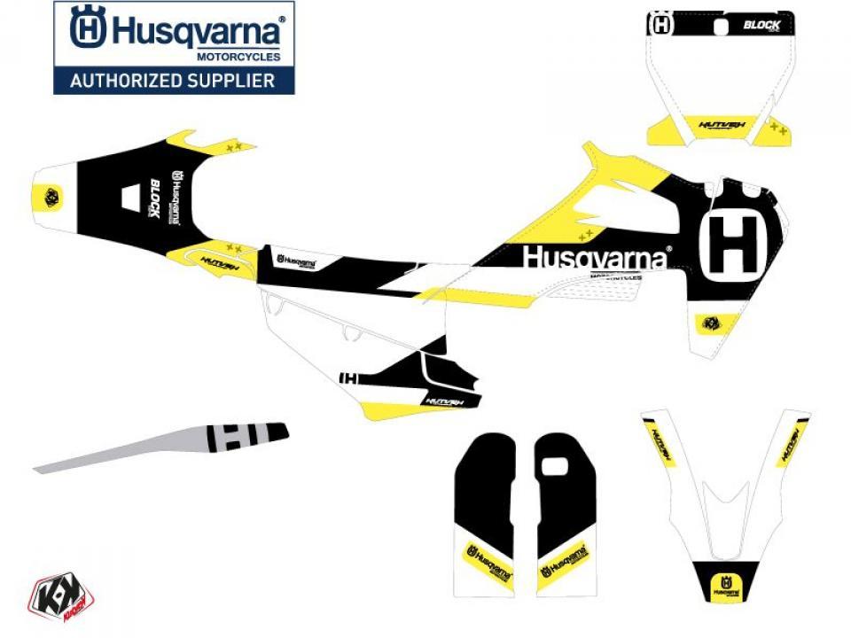 Autocollant stickers Kutvek pour Moto Husqvarna 450 FS RALLY 2019 à 2022 Neuf