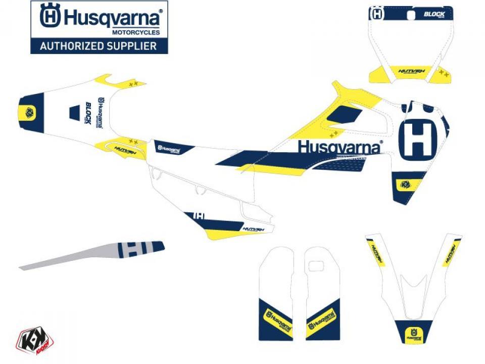 Autocollant stickers Kutvek pour Moto Husqvarna 450 FS RALLY 2019 à 2022 Neuf