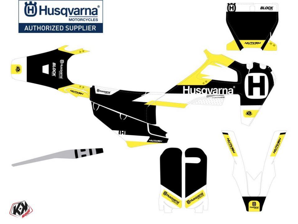 Autocollant stickers Kutvek pour Moto Husqvarna 125 TC 2016 à 2018 Neuf
