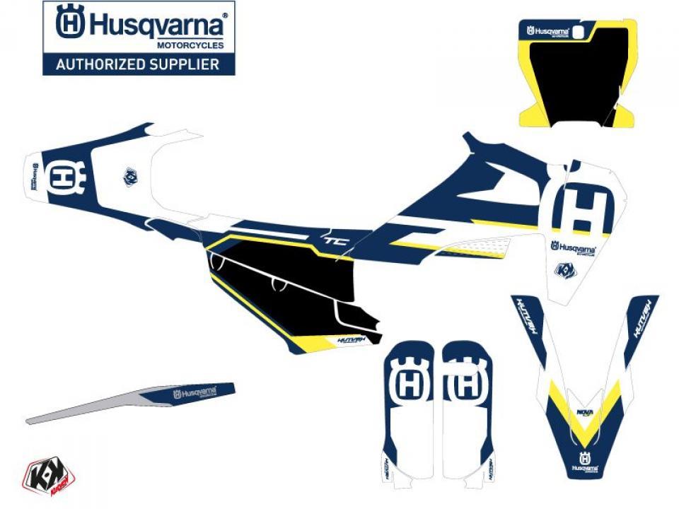 Autocollant stickers Kutvek pour Moto Husqvarna 125 TC 2019 à 2022 Neuf