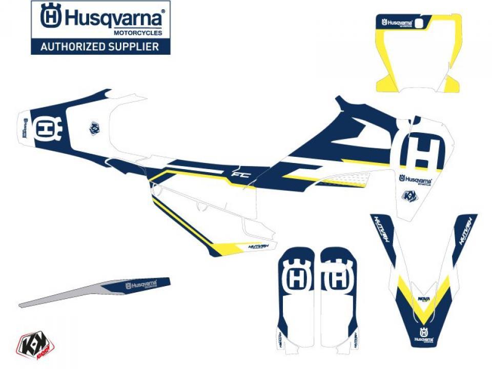 Autocollant stickers Kutvek pour Moto Husqvarna 350 Fc 4T 2014 Neuf