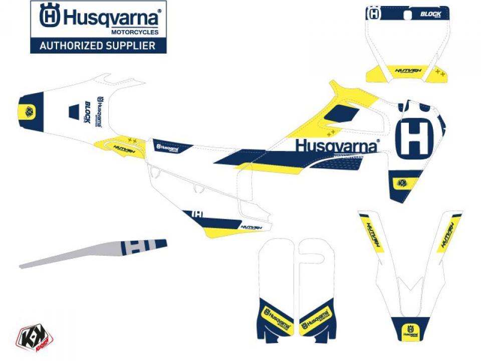Autocollant stickers Kutvek pour Moto Husqvarna 350 Fc 4T 2015 Neuf
